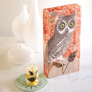 GLASS VASE Orange Owl(클래스 오렌지 부엉이 화병)